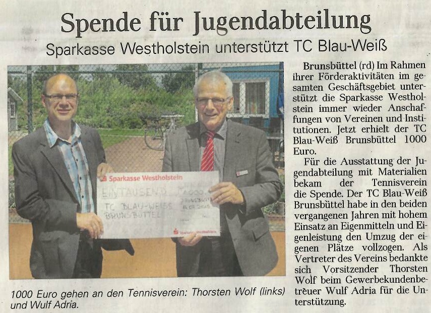 2015.08.03 Spende Sparkasse WH